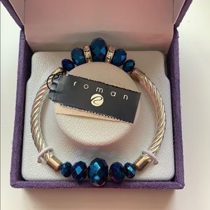 Brand New Blue Sapphire Silver Bracelet!